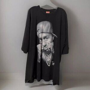 Vintage 90’s Y2K Tupac 2Pac Rap Tee Hip Hop Graphic Shirt Baggy West Coast 4XL